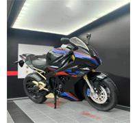 Modello di moto Modellino Di Moto In Lega Pressofusa 1:10 Con Luci E Suoni, Volante Sterzo, Per BMW S1000RR S 1000RR S1000 RR(Black)