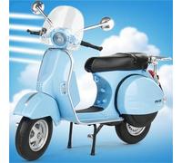 Modello di moto Modellino Di Moto Pressofuso In Scala 1:12, Giocattolo Con Luci E Suoni, Decorazione D'interni Per La Casa, Regalo Compleanno Per Vespa PX125(Blue)