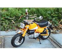 Modello di moto Modellino Di Motocicletta 1/12 Pressofuso Portatile Da Corsa Con Simulazione Di Motocicletta Da Dito, Giocattolo Da Collezione Con Suono E Luce Per Honda Per Monkey(Jaune)