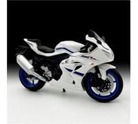 Modello di moto Modellino Di Motocicletta Pressofusa In Scala 1/12, Giocattolo, Decorazione D'interni Per La Casa, Regalo Compleanno Per Suzuki GSX(White)