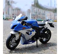 Modello di moto Modellino Di Motocicletta Pressofusa In Scala 1/12, Modello Auto Da Corsa, Decorazione D'interni Per La Casa, Regalo Compleanno Per Suzuki GSX R1000R GSXR1000R(Blue)