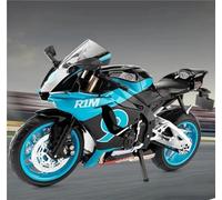 Modello di moto Modellino In Lega 1/9 Per Moto Per YAMAHA R1M, Modello Giocattolo Con Suoni E Luci, Regalo, Decorazione Per Torta(Cyan)