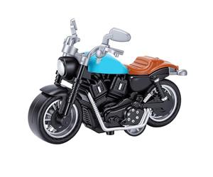 Modello di Motocicletta in Lega in Scala 1:18 Dal Design Realistico e Squisito da Collezione per la Decorazione Dell'ufficio da Scrivania (BLUE)