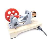 Modello di motore elettromagnetico fai da te, motore a pistoni monocilindrico, stampato in 3D, modello di fisica educativa per progetti scientifici di laboratorio e aula