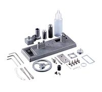 Modello di motore Stirling che funziona, fai da te completamente in metallo Stirling Engine Model Set con volani in lega grandi e piccoli, regalo STEM per adulti e adolescenti