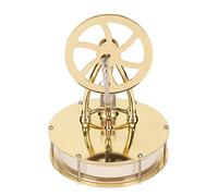 Modello di motore Stirling d'oro, funzionamento semplice, a basso rumore, modello fisico scientifico, giocattolo di sperimentazione scientifica
