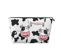 Modello di mucca divertente, Borsa da toilette Borsa per trucco Borsa per cosmetici Borsa da toilette da viaggio portatile