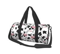 Modello di mucca divertente, Borsone da viaggio di grande capacità Borsa rotonda Borsa da viaggio sportiva Borsa da viaggio Borsa da fitness