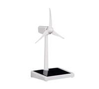 Modello di mulino a solare - Ornamento da ufficio educativo per l'insegnamento della scienza, artigianato di energia rinnovabile con turbina eolica decorativa in miniatura per giardino, casa e