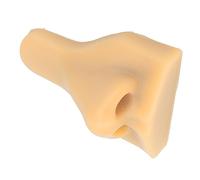 Modello di Naso in Silicone 3D Modello di Pratica del Naso Finto Flessibile per Praticare la Visualizzazione di Gioielli di Sutura (Beige chiaro)
