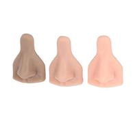 Modello di naso in silicone, flessibile, per esercitazione, per esercitazione, elastico, 3 pezzi, riutilizzabile per esposizione