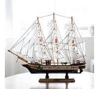 Modello di Nave Modello di Veliero in Legno Decorazioni per La Casa in Stile Mediterraneo Fatte A Mano per Un Regalo Perfetto per La Festa di Compleanno