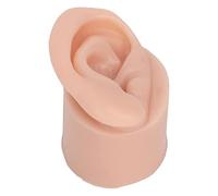 Modello di orecchio in silicone Modello di orecchio per pratica di piercing di colore medio della pelle per orecchini Visualizza istruzioni didattiche (Sinistra)