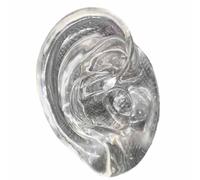 Modello di orecchio in silicone morbido - Simulazione dell'orecchio umano Strumento di visualizzazione for agopuntura, lezioni di scienze, studio anatomico e studio(Right Ear)