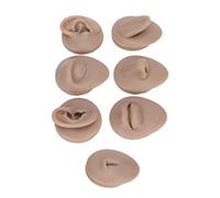 Modello di Orecchio, Simulazione 3D Modello di Lingua del Naso Riutilizzabile Morbido Modello di Pratica per Piercing del Corpo in Silicone per Piercers (Colore della pelle profondo)
