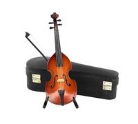 modello di ornamento di strumento musicale Modello Di Violoncello Basso In Miniatura In Legno Con Supporto Mini Decorazione Di Accessori Per Strumenti Musicali (Color : 16cm)