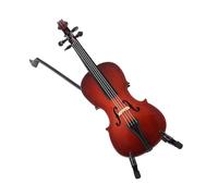 modello di ornamento di strumento musicale Violoncello In Miniatura In Legno Da 14 Cm Con Custodia Modello Di Strumento Ornamenti Per La Decorazione Domestica Della Scrivania Della Libreria