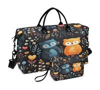 Modello Di Orsetti Carini Borsa da Palestra Sportiva da Nuoto con Trucco Sacchetto Borsone Tracolla per Donna Viaggio