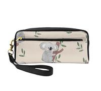 Modello di orsi Koala simpatico cartone animato, Borsa per il trucco Borsa per cosmetici Borsa da viaggio portatile da toilette Astuccio in pelle per donne e ragazze