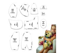 Modello Di Orso Di Memoria - Set Di Regole Di Modello Di Orso Di Memoria - Con Istruzioni 10pcs Acrilico Forniture Per Principianti, Genitori, Maestri, Amici, Avvocati