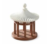 Modello di Padiglione Rotondo Plastica, Grande rotondo 4.5x4.5x5.4cm | Miniatura dettagliata, Decorazion paesaggio, Per allestire paesaggi, Per nti del fai da te