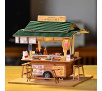 Modello di per cibo di strada, per case delle bambole in legno, giocattoli