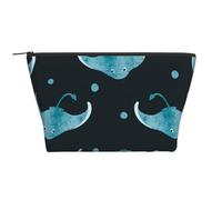 Modello di pesce Stingray, Borsa da toilette Borsa per trucco Borsa per cosmetici Borsa da toilette da viaggio portatile