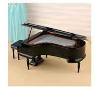 Modello Di Pianoforte In Miniatura Tasto Bianco Nero Mini Accessori Per Decorazioni Per Pianoforte Display Per Strumenti A Tastiera Mini replica strumento musicale ( Color : Black , Size : 20x14x11cm