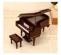 Modello Di Pianoforte In Miniatura Tasto Bianco Nero Mini Accessori Per Decorazioni Per Pianoforte Display Per Strumenti A Tastiera Mini replica strumento musicale ( Color : Coffee , Size : 20x14x11cm