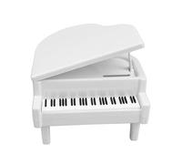 Modello di pianoforte mini decorazione carina portatile creativo artigianato portatile accessori unici(White)