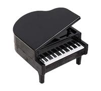 Modello di pianoforte mini decorazione carina portatile creativo artigianato portatile accessori unici(Black)