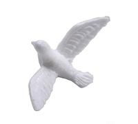 Modello di piccione in resina per artigianato Piccolo uccello bianco figura per casa delle bambole Atures Diorama e progetti di giardino delle fate