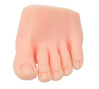 Modello di piede di pratica Modello di unghie in silicone per l'allenamento del mezzo piede Modello di piede finto Manichino per la formazione di arte delle unghie Strumenti di