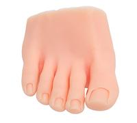 Modello di piede di pratica Modello di unghie in silicone per l'allenamento del mezzo piede Modello di piede finto Manichino per la formazione di arte delle unghie Strumenti di