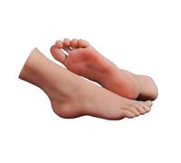 Modello di piede manichino con sottili, calzini for scarpe con piedi greci for arte, display for unghie finte, tarsel, feticismo del piede femminile in silicone 3901(Skin Toes No Bone,Right foot)