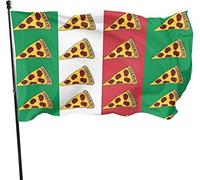 Modello di pizza stagionale Bandiera dell'Italia Bandiera da giardino, Bandiera della famiglia 3 X 5 piedi Decorazioni per la casa all'aperto