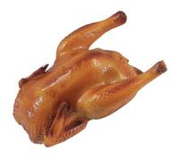 Modello di pollo arrosto, finto modello artificiale di pollo di tacchino cucinato modello artificiale, natalizio di alimenti falsi oggetto di cibo per la festa della festa decorazione di decorazioni