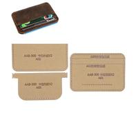 Modello di portafoglio in acrilico, 3 pezzi sacchetto di carta sacchetto di carta modello di portamonete modello acrilico modello di modello in pelle acrilica modello di stampo artigianale