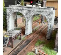 Modello di portale per tunnel in pietra in scala N, decorazione realistica