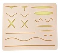 Modello di pratica for sutura cutanea simulata, modello di pelle umana con ferite multiple, modello di pratica for sutura cutanea simulata, cuscinetto cutaneo in silicone, for la formazione degli stud