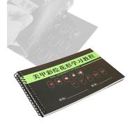 Modello di pratica per nail art Libro di carta per l'apprendimento che