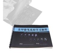 Modello di pratica per nail art Strumento di manicure per libri di carta per