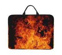 Modello di progettazione fuoco brucia, Custodia per laptop da 14 pollici, borsa per notebook, custodia per laptop, valigetta con maniglia