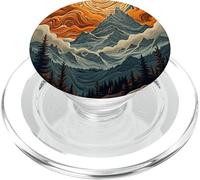 Modello di protezione estetica del paesaggio montano PopSockets PopGrip per MagSafe
