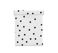 Modello di punti senza soluzione di continuità in bianco e nero, Spremere il portafoglio superiore da donna Borsa portaoggetti Piccola portamonete Portamonete