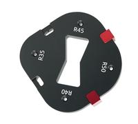 Modello di raggio d'angolo: in alluminio di precisione, guida per router durevole, strumento per modellare bordi lisci, stencil per tagliare il legno | per falegname