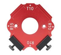 Modello di raggio d'angolo rotondo tavolo router di lavorazione del legno tavolo bordo in legno strumento di taglio del modello di taglio RT RT R10 T10 R15 in lega di alluminio a