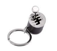 Modello di ricambio per auto, Portachiavi con cambio in metallo lucido, Mini portachiavi Modello di ricambio per auto Portachiavi in metallo Portachiavi Gadget,(8.00*7.00*3.00cm-black)