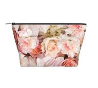 Modello di rose rosa petalo arrossire, Borsa da toilette Borsa per trucco Borsa per cosmetici Borsa da toilette da viaggio portatile