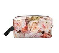 Modello di rose rosa petalo arrossire, Borsa per il trucco Borsa per cosmetici Borsa da viaggio portatile da viaggio Borsa per trucco Organizer